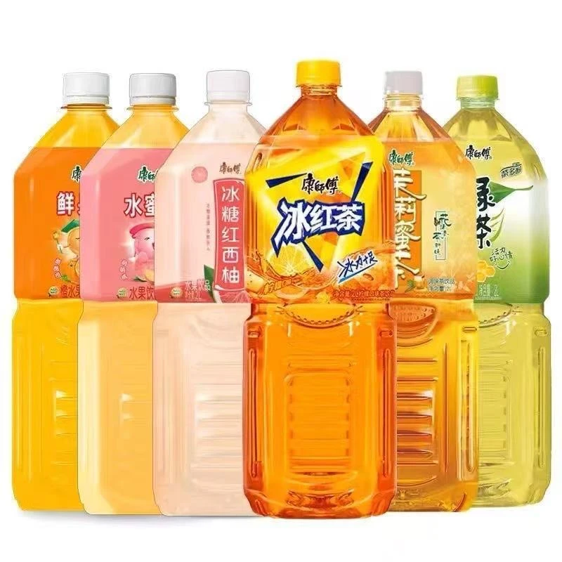 康师傅饮料2L*2瓶鲜果橙冰糖雪梨水晶葡萄夏日解渴饮料即饮批发