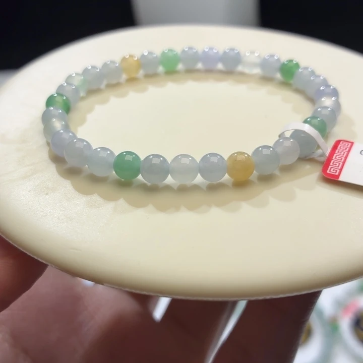 翡翠未镶嵌手链卡5.6