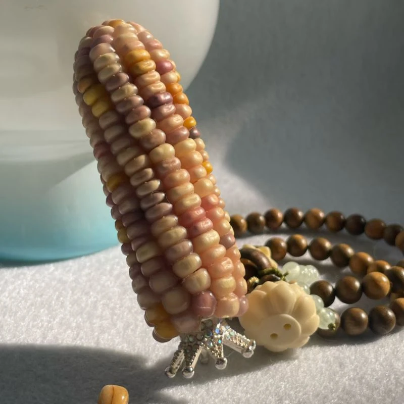 可爱文玩小玉米毛料现开盲盒包邮直播现开手把件挂件（no退no换）