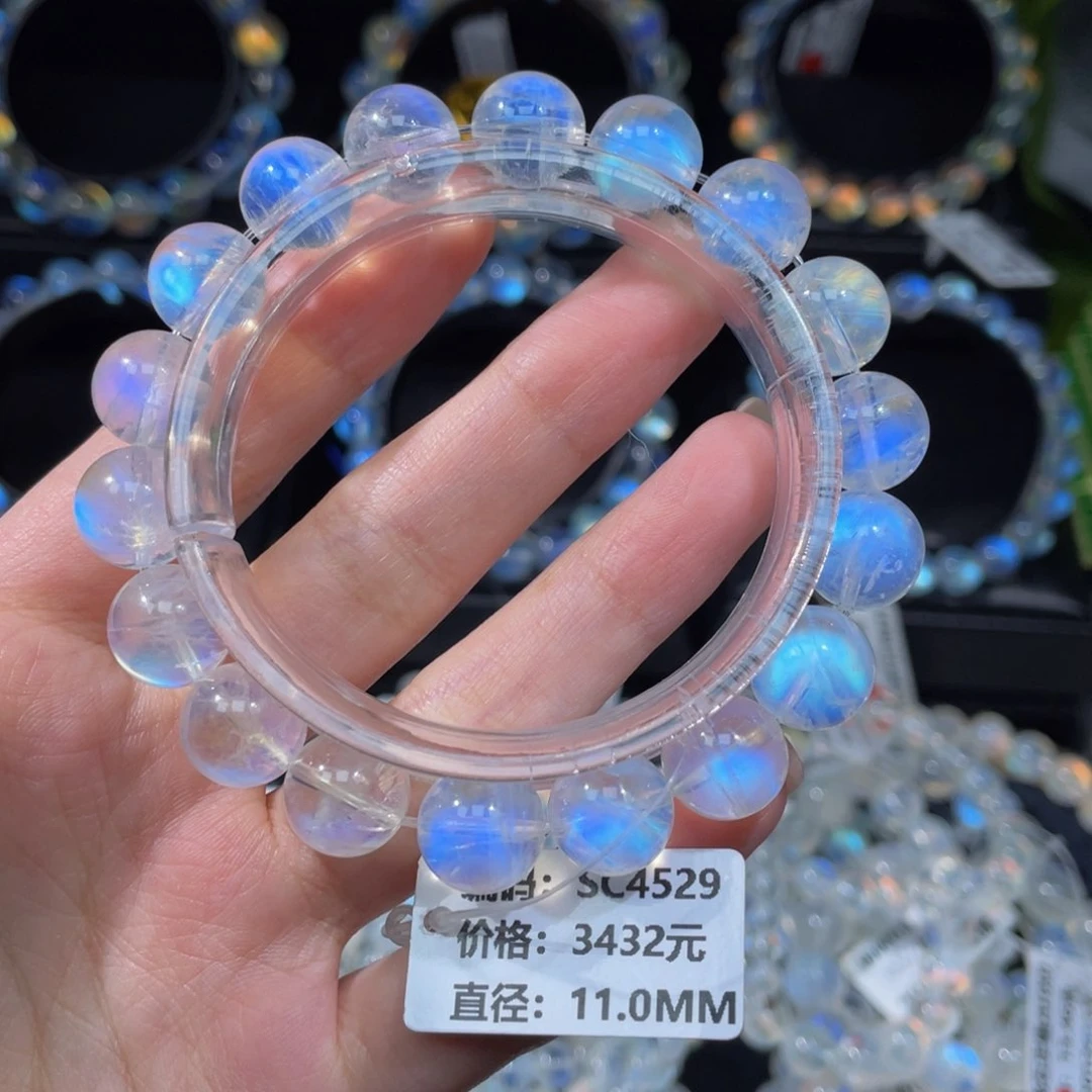 月光石手串未镶嵌SC4529#11.0mm