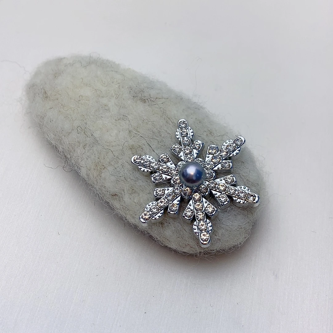 海水珍珠发夹未镶嵌w2