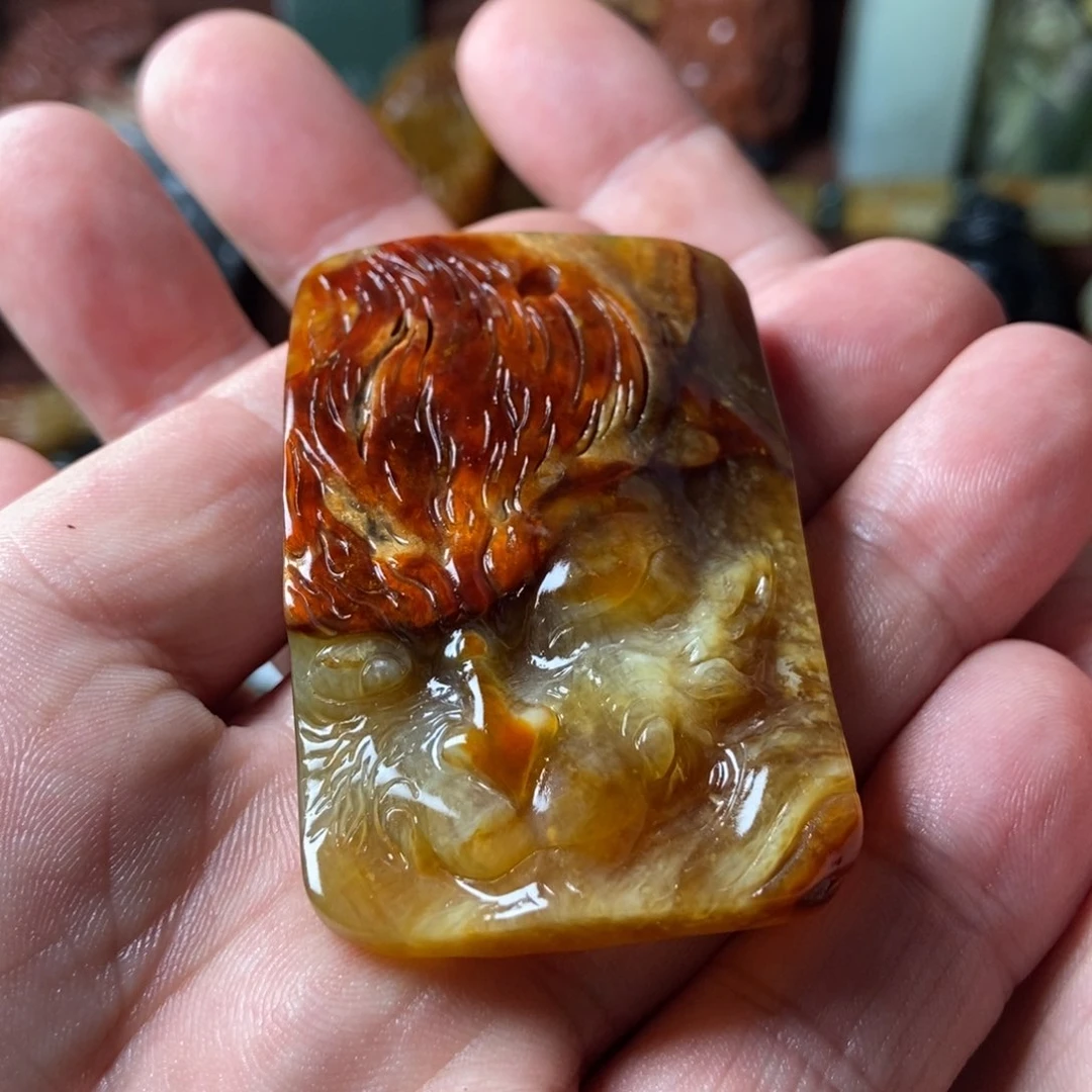 岫玉未镶嵌挂件牌子肉**团