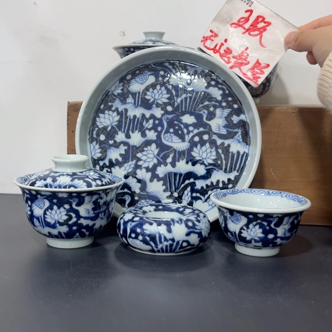 青花仿元一鹭连科