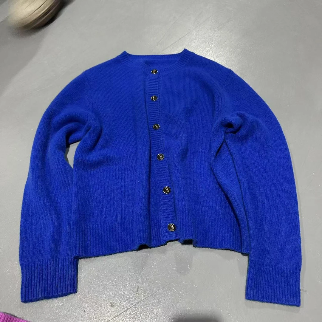 2024秋冬新款【炸总精选】100%山羊绒圆领开衫Y10333