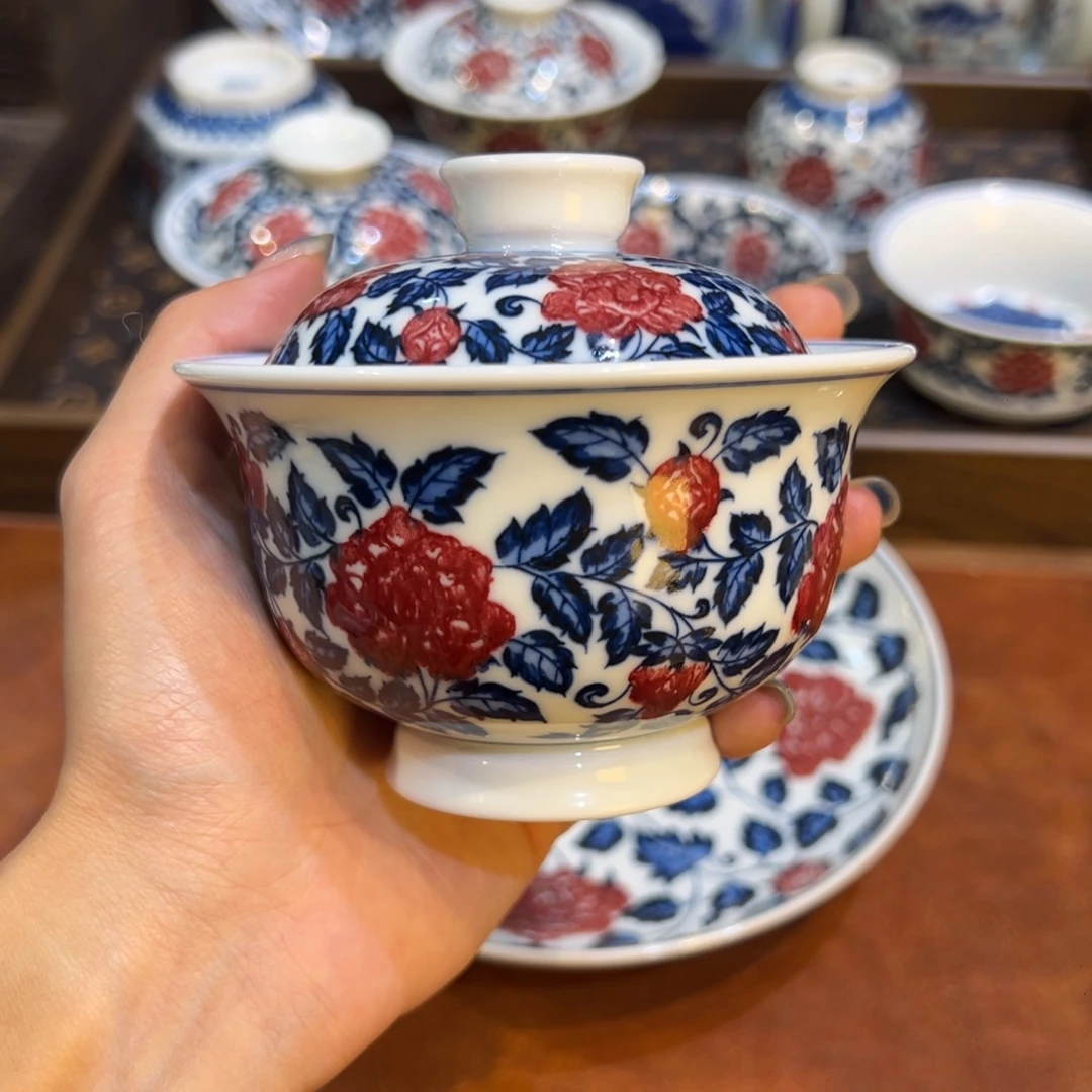 陶瓷摆件景德镇茶器百宝箱