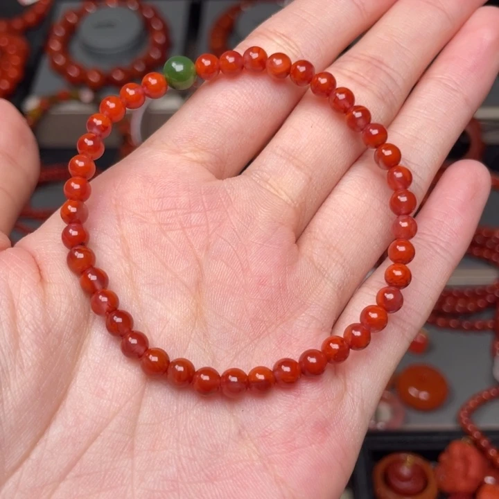 未镶嵌手链南红玛瑙