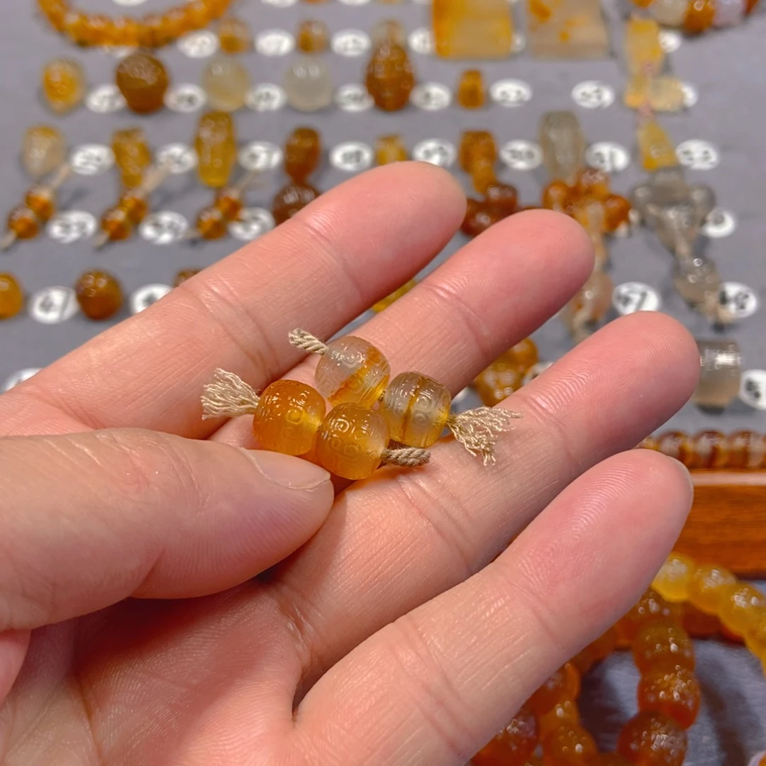 好***福玛瑙/玉髓颈饰合金珠