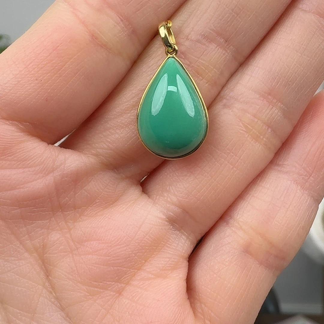 绿松石未镶嵌挂件