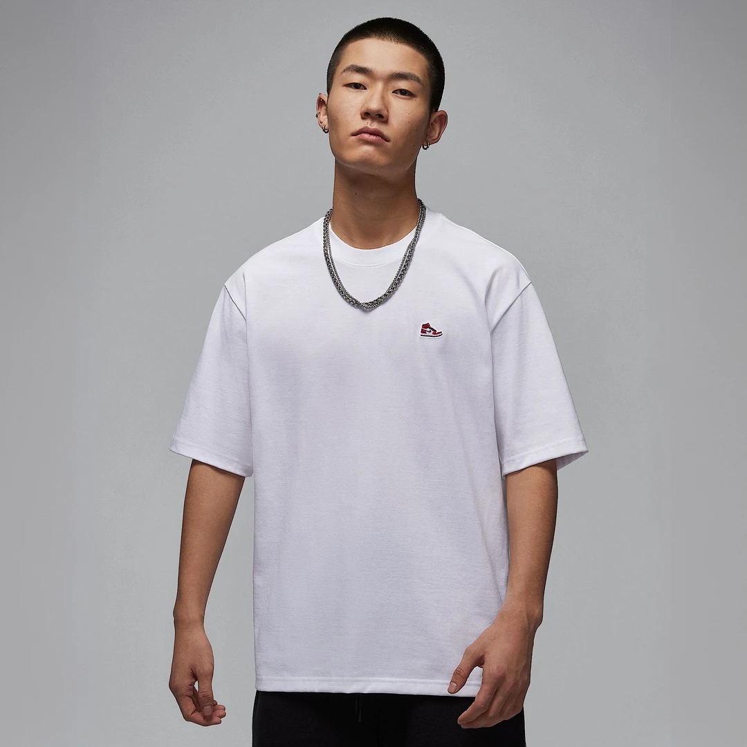 NIKE/耐克Jordan Brand 男子运动鞋贴片纯棉运动休闲T恤HJ2327100