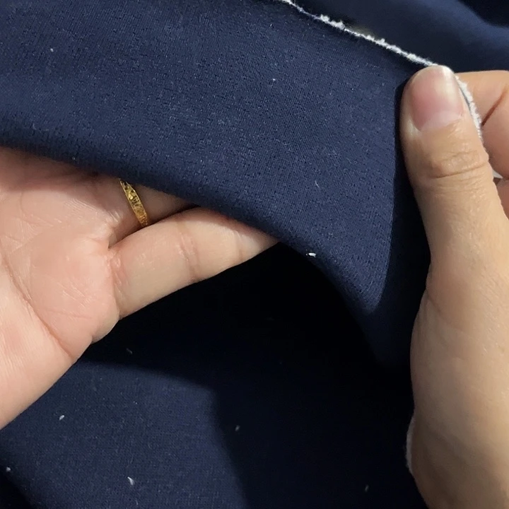 微瑕藏蓝色奥粒绒白色绒1.82米长