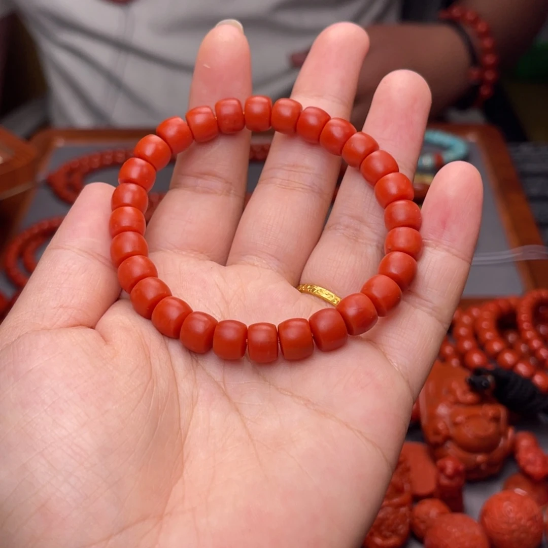 未镶嵌配饰卡8毫米➕南红玛瑙七**八