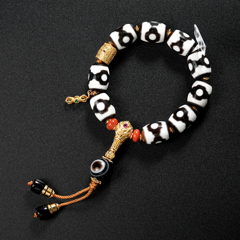 【老掌柜】坛城三玛瑙手串 B022402