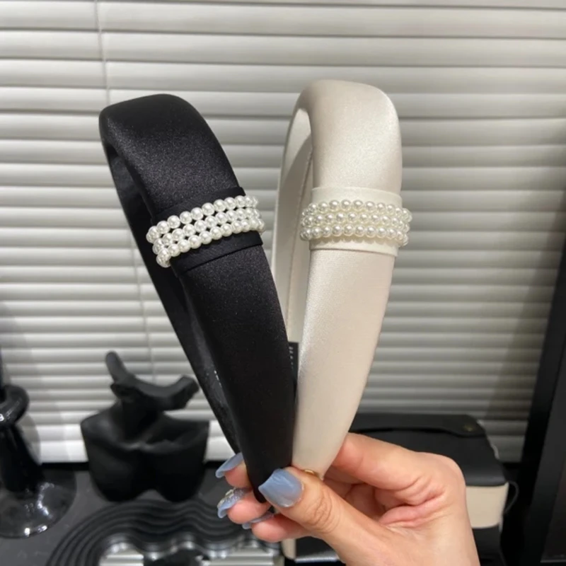 赵露思同款珠珠发箍女高级感洋气时尚高颅顶头箍发卡洗脸压发发捆