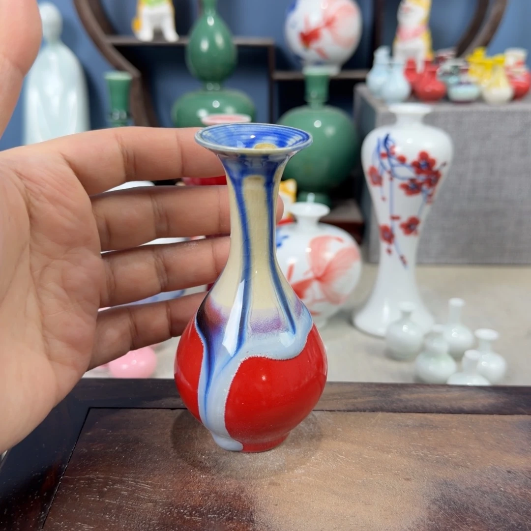 陶瓷手工小花器摆件