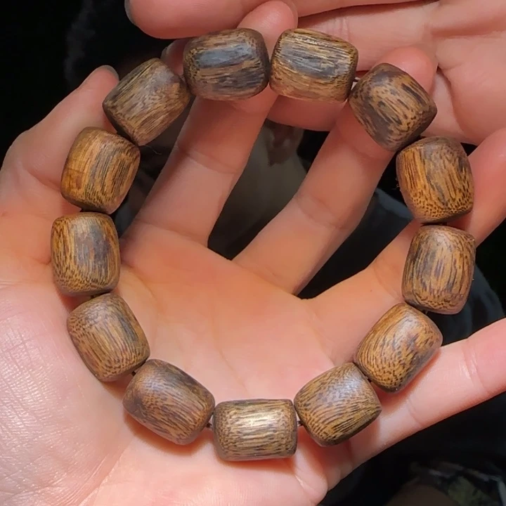 手串沉香金沙叶手串16.4克