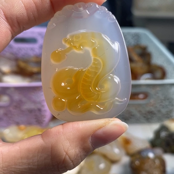 玛瑙/玉髓吊坠(不含链)未镶嵌