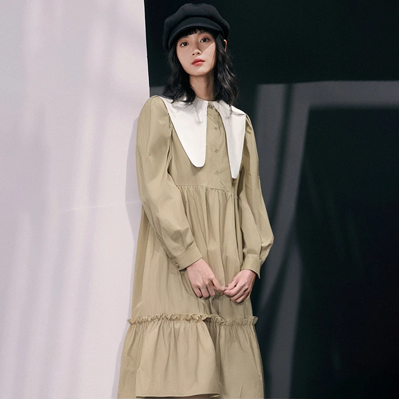 28682【画系列】褶皱连衣裙22L5168