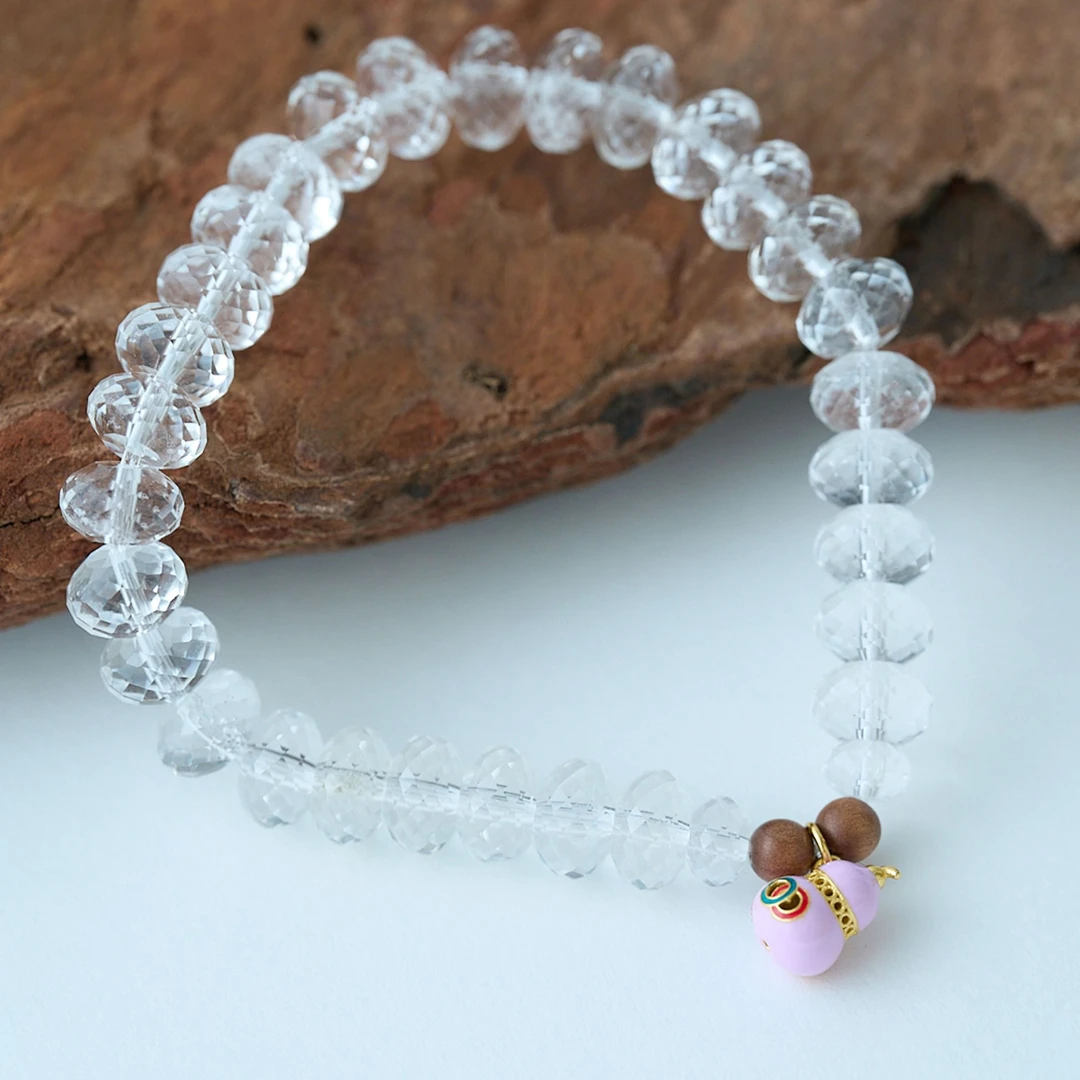 925银手链 【小美人】S925银葫芦吊坠串珠手链