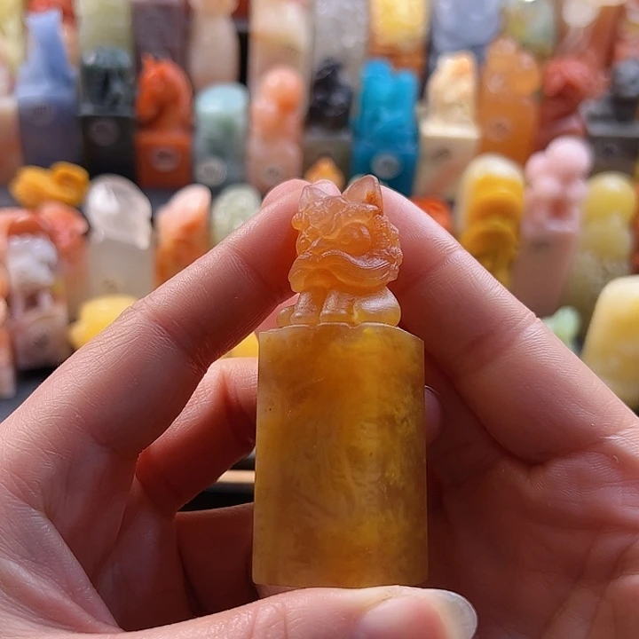 昌化石印石手工定制2.1厘米，狮子，包刻字