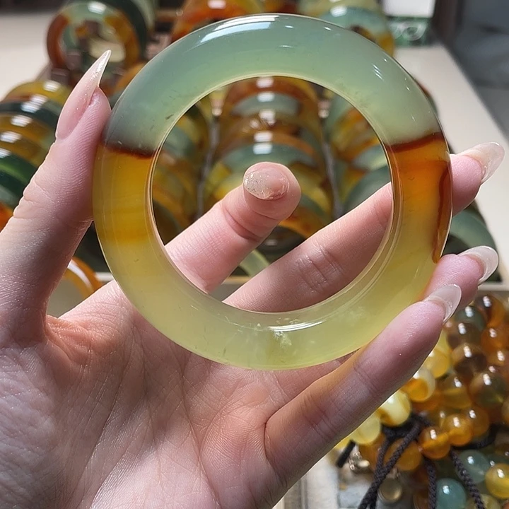 蛇纹石玉未镶嵌手镯54.8