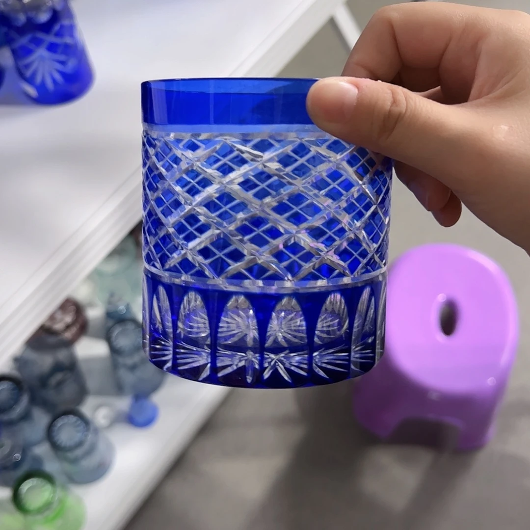 水晶玻璃平底款微瑕一个