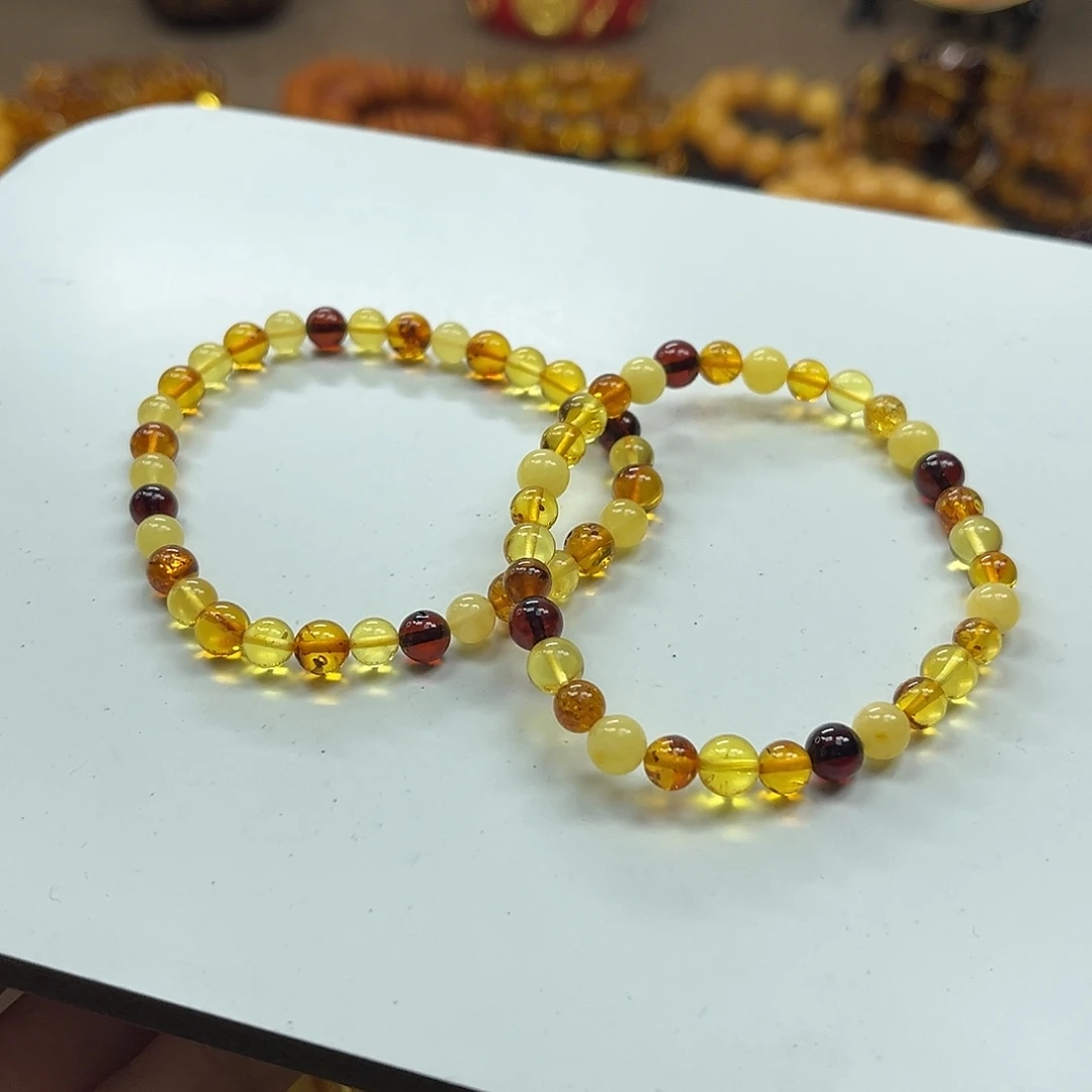 琥珀未镶嵌手串琥珀手串