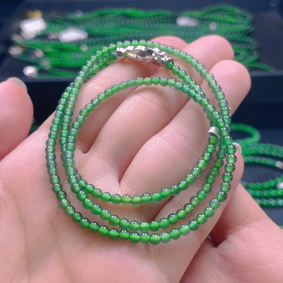 未镶嵌手链翡翠卡3mm