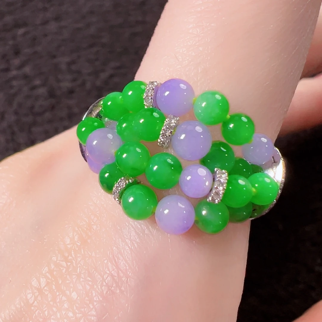 翡翠18K金镶嵌戒指签收后24小时鉴赏期，过时不退