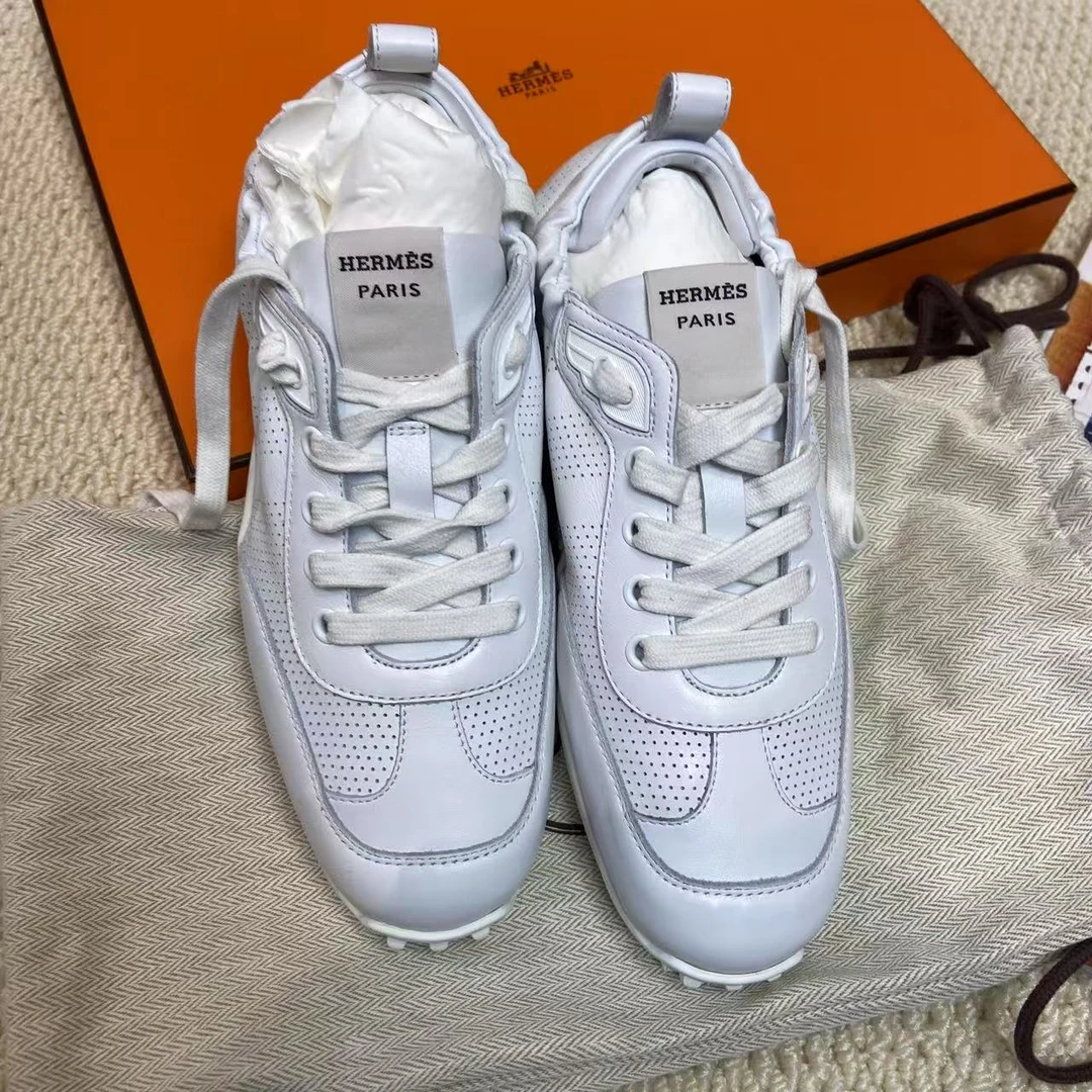 全新未使用 Hermes/爱马仕 壹臻/白色运动鞋 36 77679058