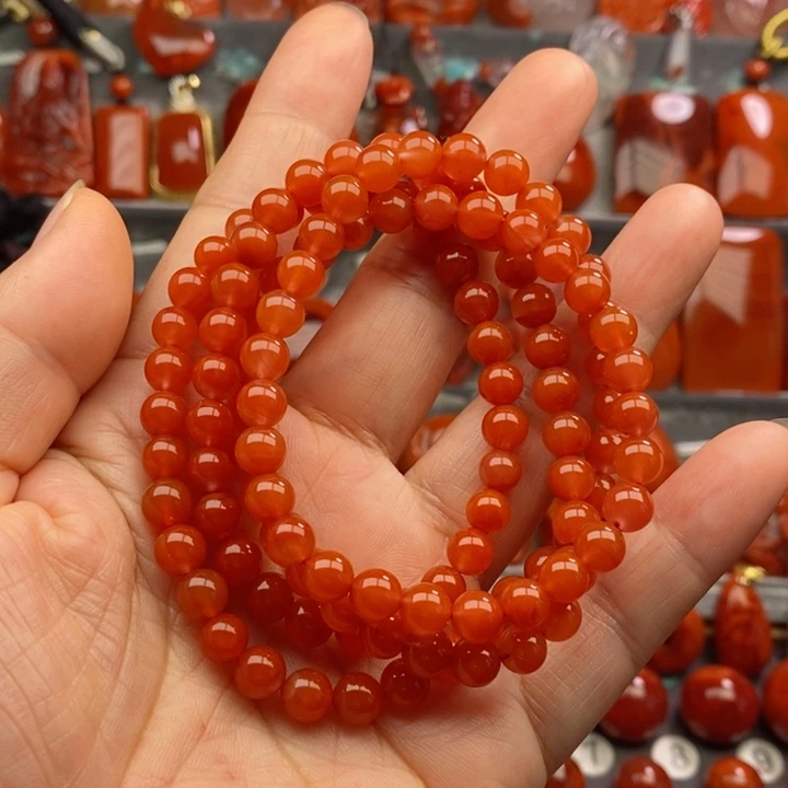 南红玛瑙6+佛珠未镶嵌