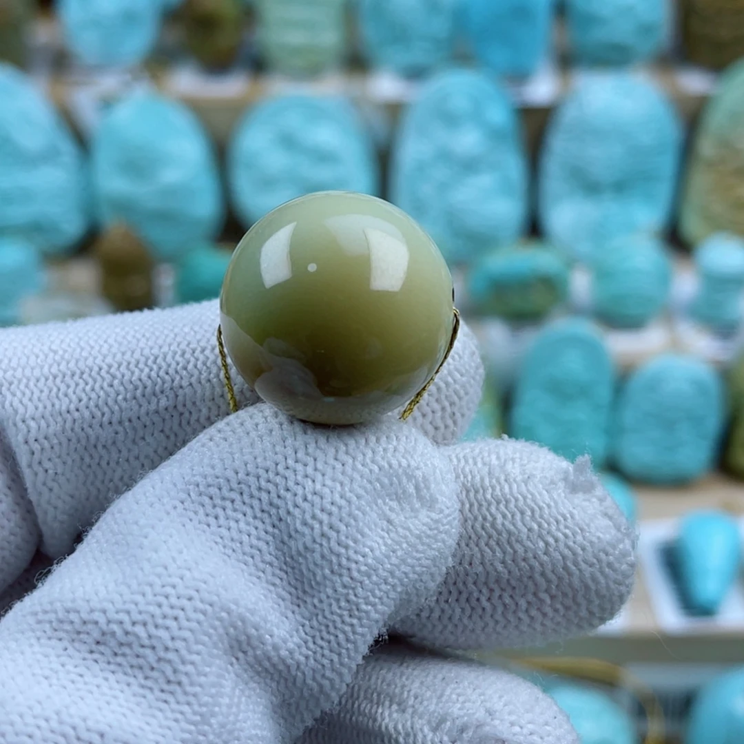 绿松石未镶嵌珠宝奇石19mm