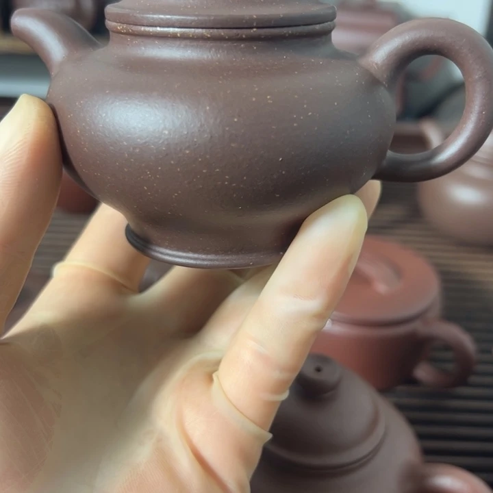 茶壶紫砂原矿紫泥掇只紫砂壶
