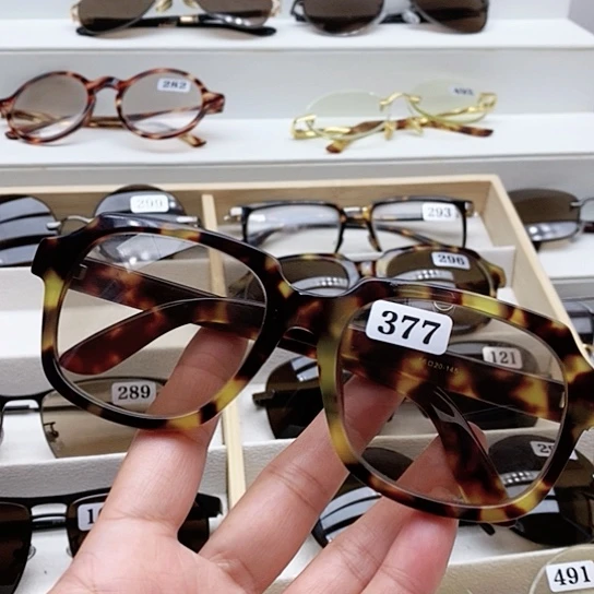 分体款纯天然石头水晶眼镜