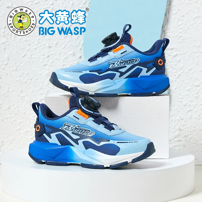 大黄蜂童鞋男童跑鞋春夏新款单网面透气中大童运动鞋户外防滑休闲