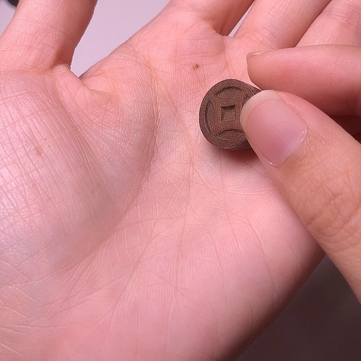 檀香木无事牌檀香钱币