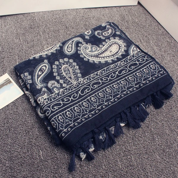 腰果花男女同款围巾