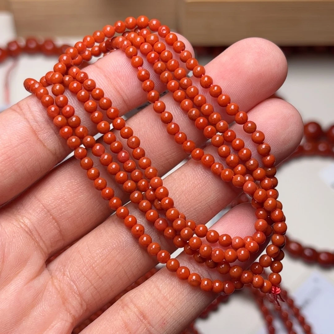 手链未镶嵌南红玛瑙原矿全品瓦西料满肉柿子锦红3m左右