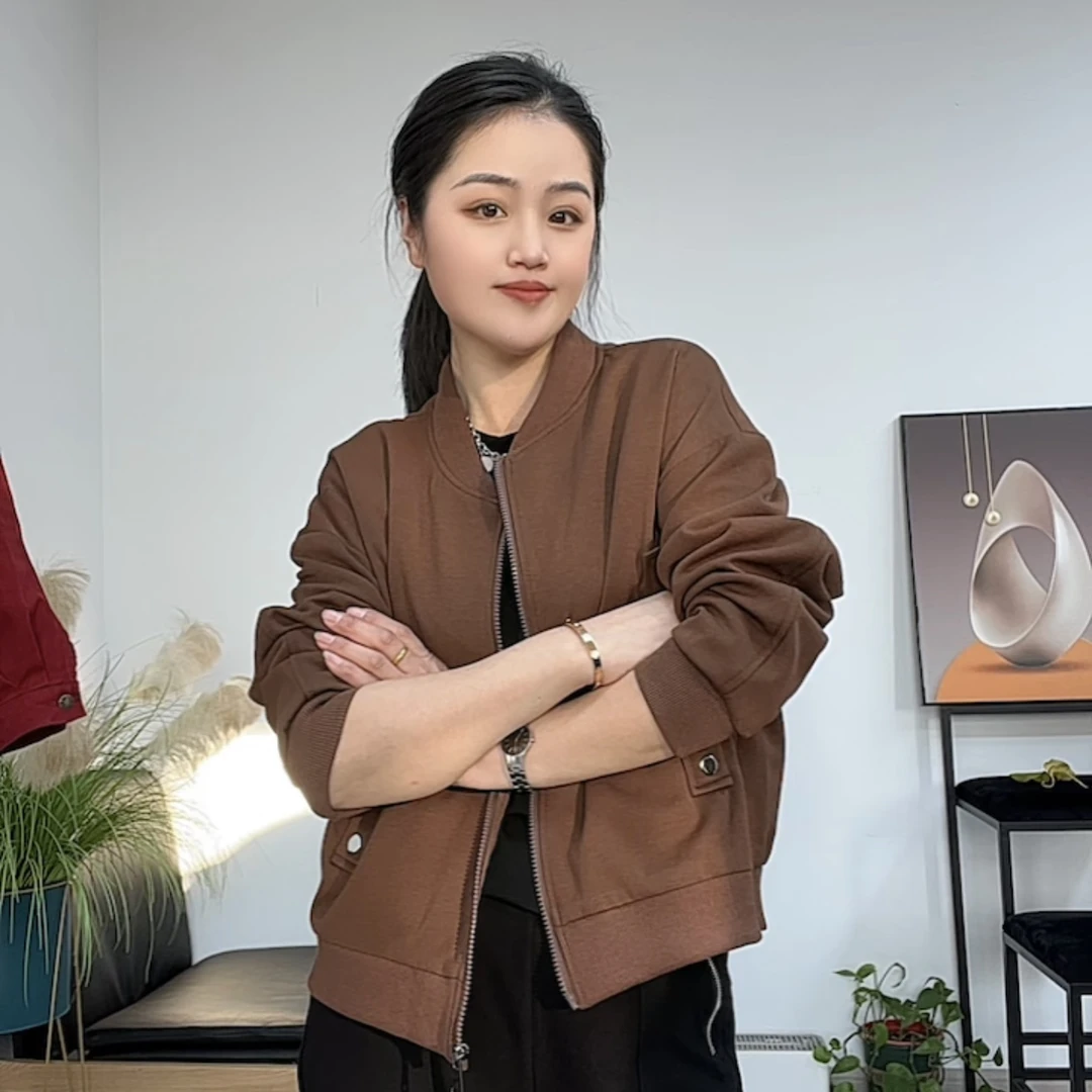 休闲外套女春秋2025新款小个子高级感宽松百搭夹克棒球服上衣服