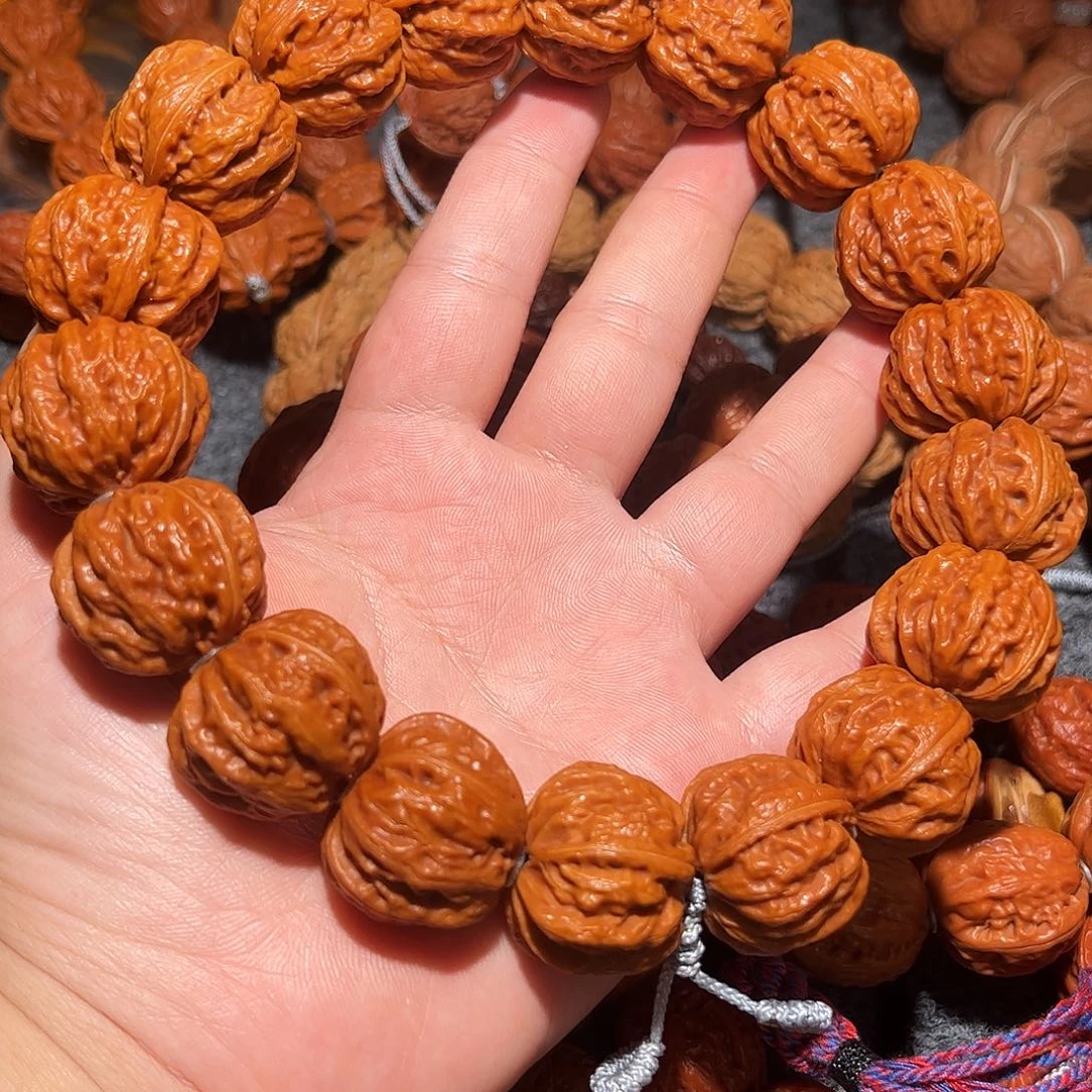 文玩核桃手串磨盘八棱25