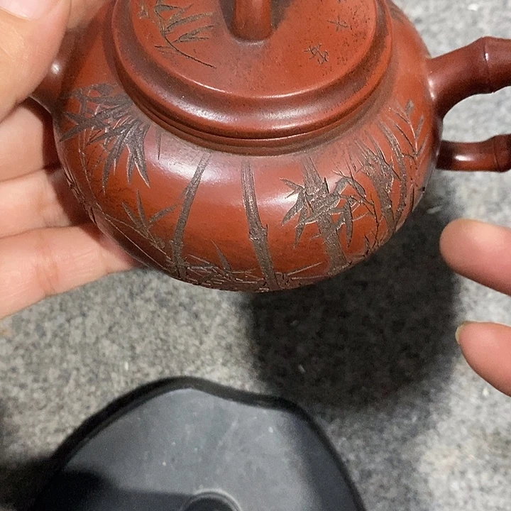 缘***堂茶壶紫砂陶瓷摆件爱好者摆件