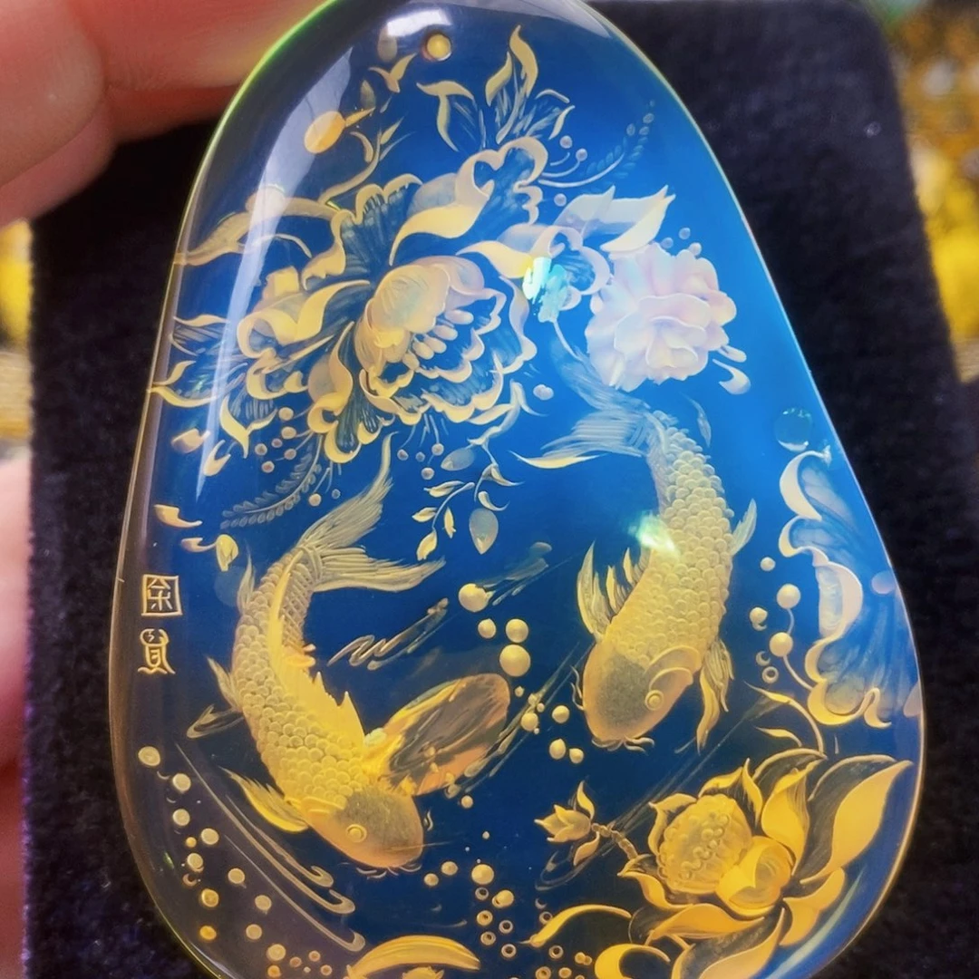 【闪购商品】琥珀（花珀）吊坠(不含链)未镶嵌