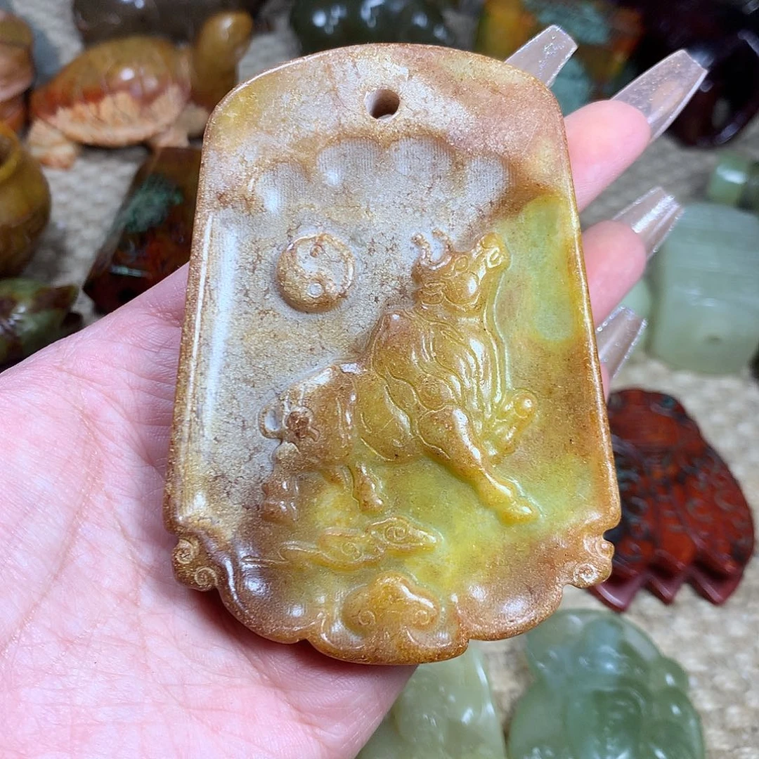 白玉菩提吊坠挂件