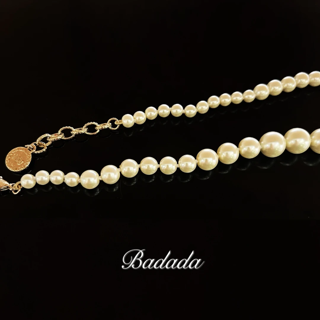 铜合金仿珍珠项链 【C8027】轻奢女士气质精致高定项链百年0127