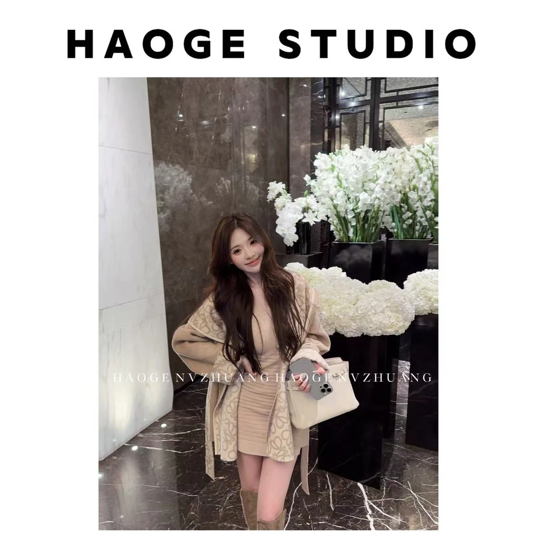 浩哥严选●秀场C位HGQ5WT3330A全羊毛大衣外套预秋冬时尚气质设计