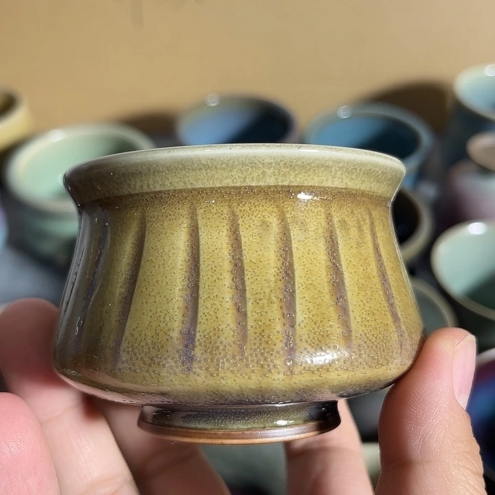 摆件钧窑单杯钧窑单杯