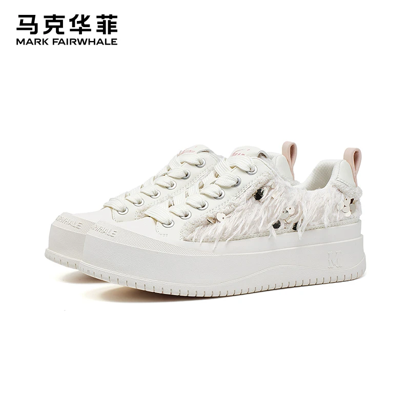 马克华菲2025秋季新款板鞋轻便增高时尚潮流板鞋女生潮鞋休闲女鞋