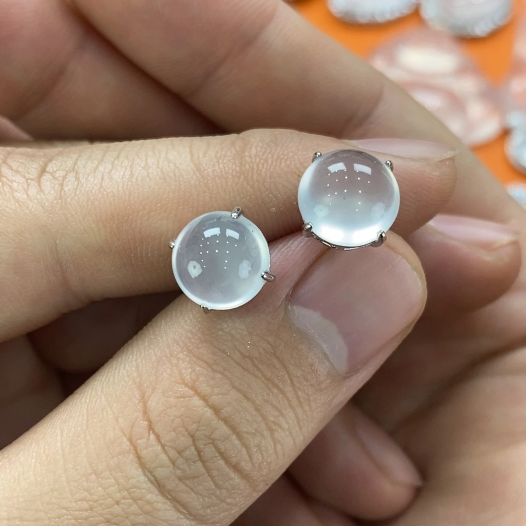 石英质玉吊坠(赠链)银S925镶嵌