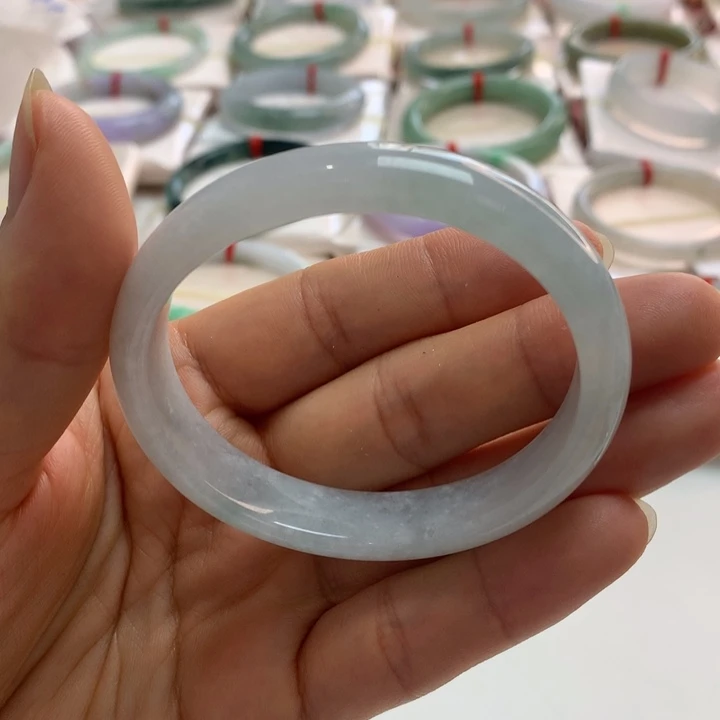 翡翠未镶嵌手镯冰贵妃54.7