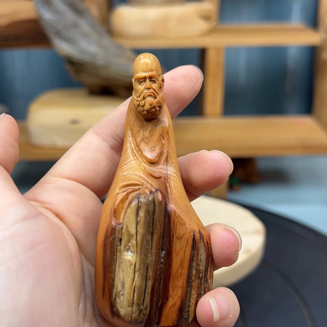 木靠****享崖柏木摆件手把件