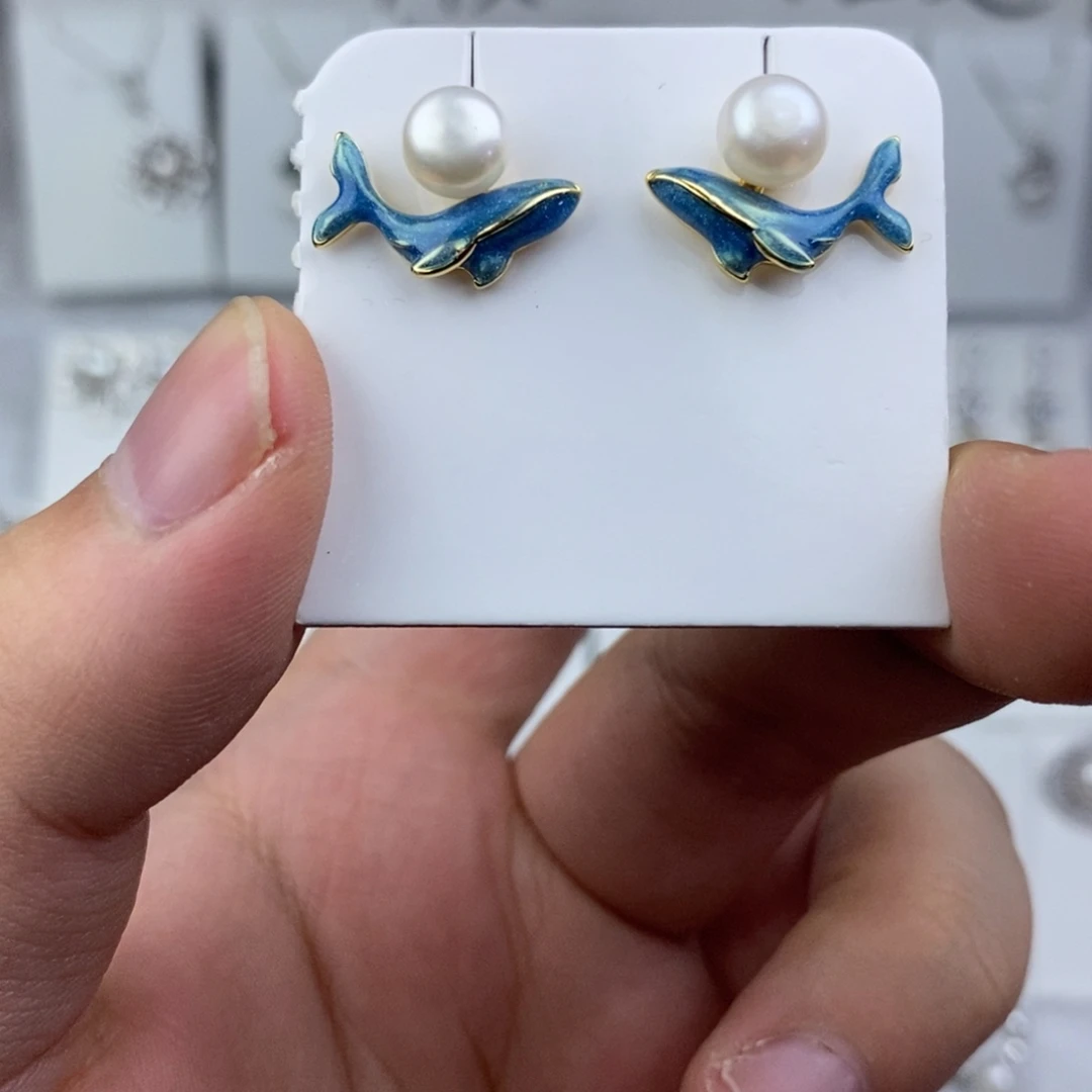 淡水珍珠耳饰未镶嵌